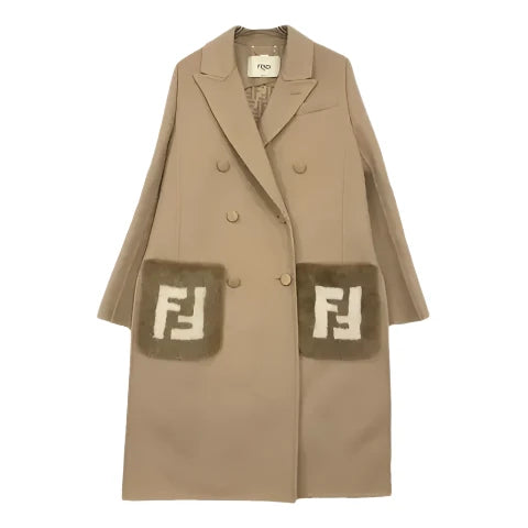 Manteau en soie Fendi