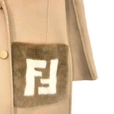 Manteau en soie Fendi