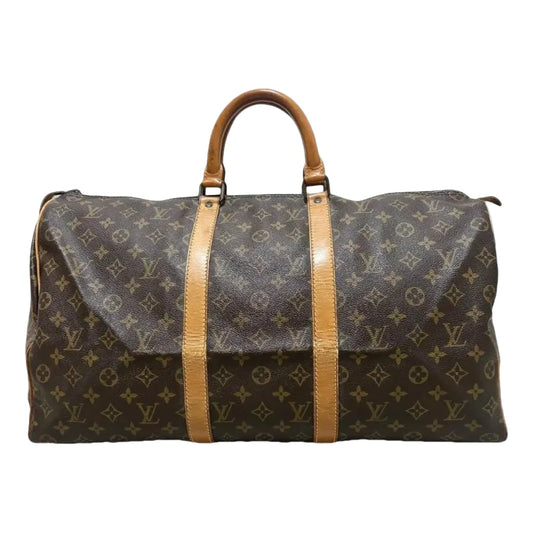 Louis Vuitton Keepall Leather Travel Bag